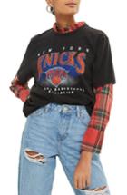 Women's Topshop X Unk New York Knicks Tee - Black