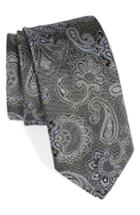 Men's Eton Paisley Silk Tie, Size - Grey