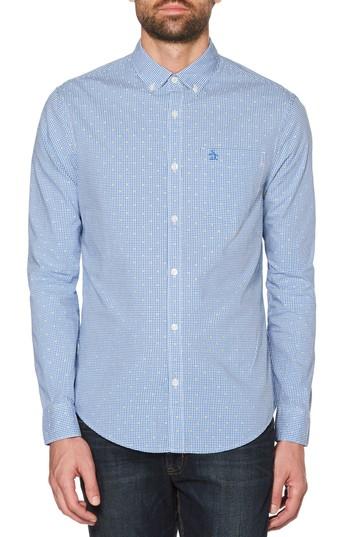 Men's Original Penguin Dobby Shirt - Blue