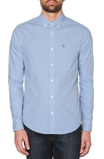 Men's Original Penguin Dobby Shirt - Blue