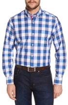 Men's Tailorbyrd Jeremy Regular Fit Check Sport Shirt - Blue