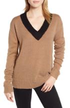 Women's Vince Deep V-neck Raglan Cashmere Sweater