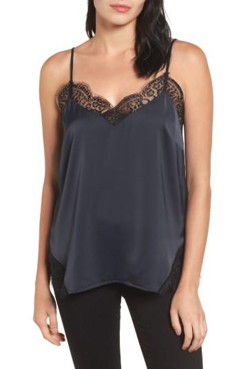 Women's Halogen Lace Trim Camisole - Blue