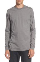 Men's Rvca Brand Stack Graphic T-shirt, Size - Grey