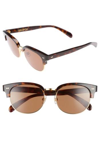 Women's Wildfox Clubhouse 50mm Semi-rimless Sunglasses - Tortoise