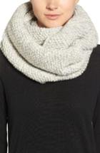 Women's Nirvanna Designs Knit Wool Infinity Scarf, Size - Grey
