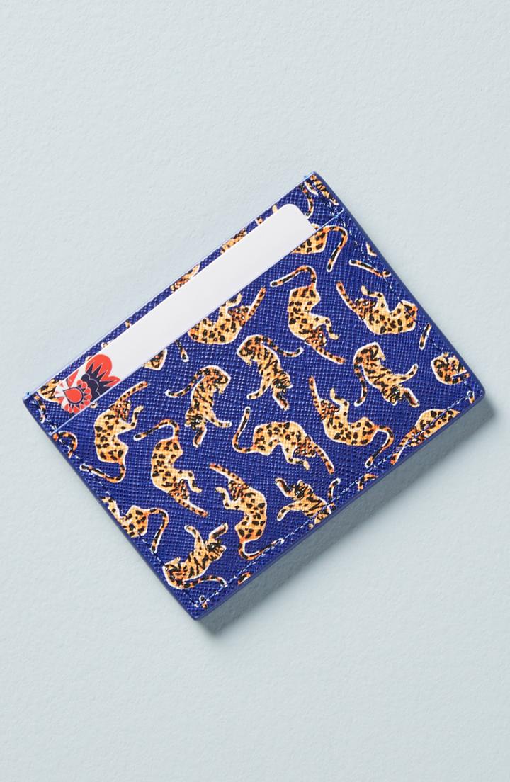 Anthropologie 52 Conversations Card Case - Blue