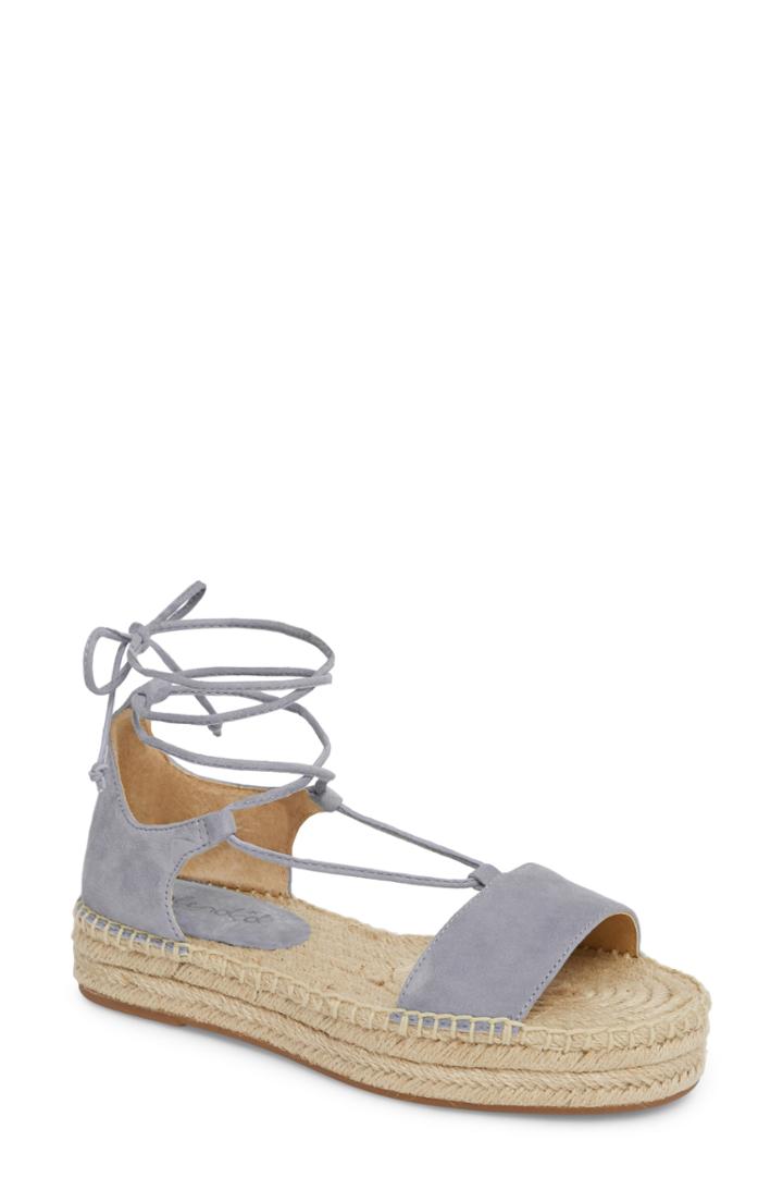 Women's Splendid Feodora Ankle Wrap Sandal M - Beige