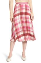Women's Lewit Plaid Silk Skirt