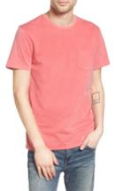 Men's The Rail Garment Washed Pocket T-shirt - Red