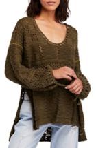 Women's Free People Flower Child Knit Tunic - Green