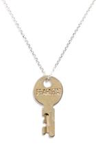 Women's The Giving Keys 'dainty - Fearless' 36-inch Silver Key Pendant Necklace