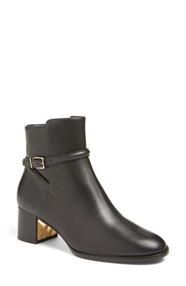 Women's Burberry 'shola' Block Heel Bootie