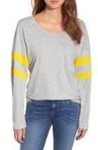 Women's Caslon Varsity Stripe Tee - Grey