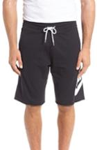 Men's Nike 'nsw' Logo French Terry Shorts, Size - Black