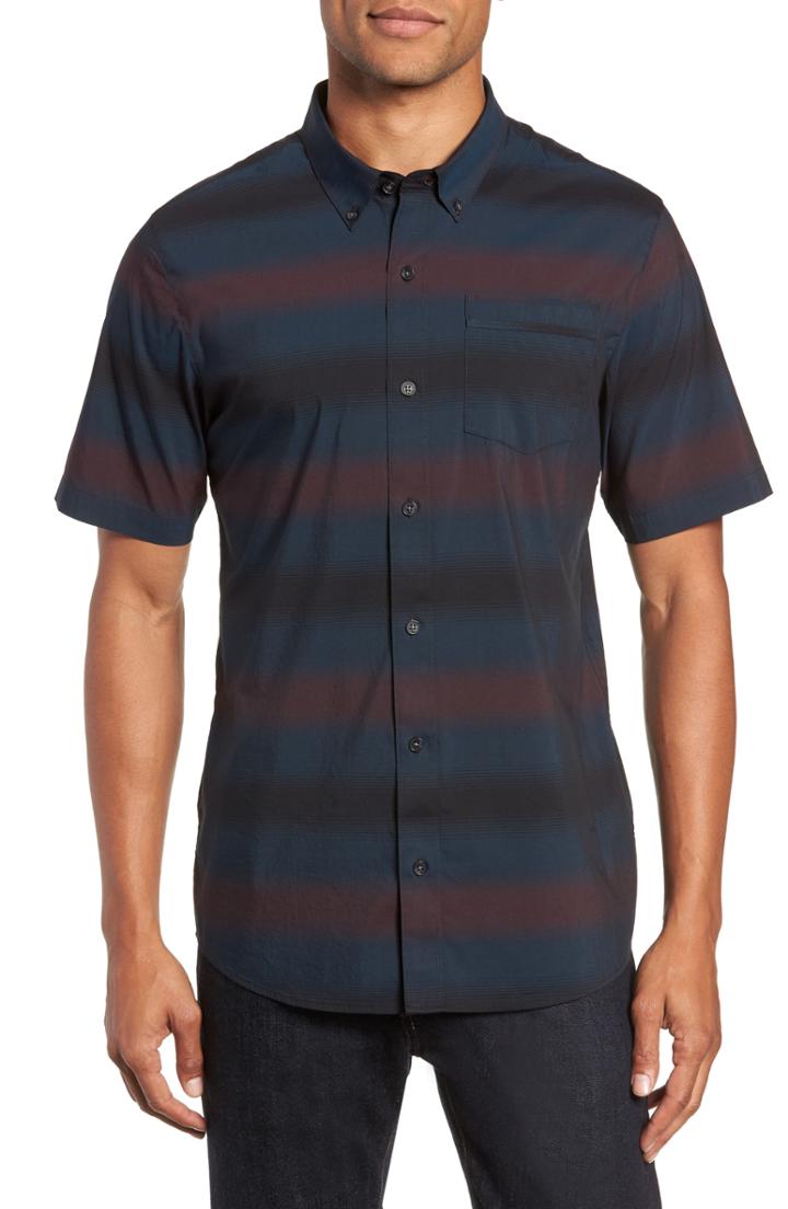 Men's Travis Mathew Magic Castle Fit Sport Shirt, Size Medium - Blue