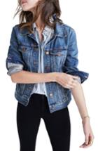 Women's Madewell Jean Jacket, Size - Blue