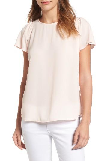 Women's Cece Flutter Sleeve Blouse - Coral