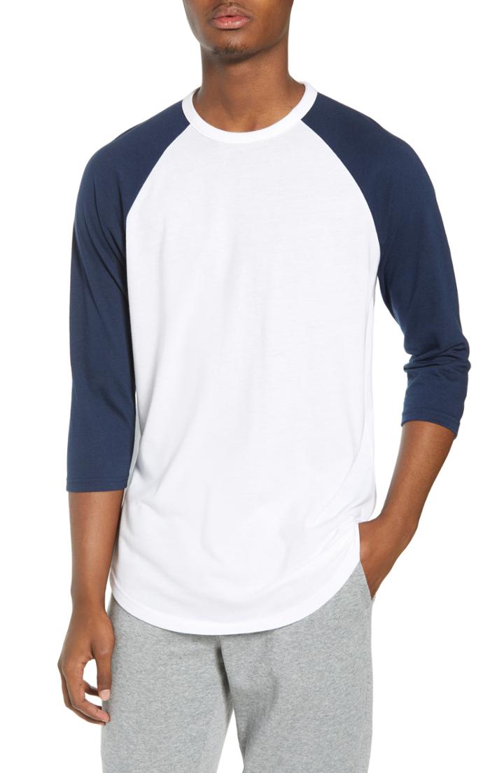 Men's The Rail Baseball T-shirt, Size - White