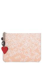 Christian Louboutin Loubicute Crazy Love Leather Pouch - Brown