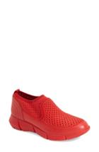 Women's Calvin Klein 'werner' Perforated Slip-on Sneaker M - White