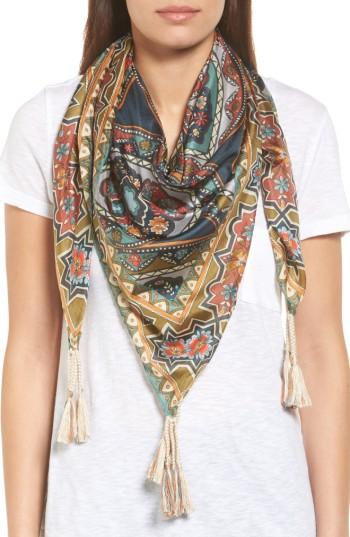 Women's Johnny Was Spezia Silk Scarf, Size - Blue