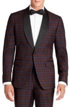 Men's Bonobos Jetsetter Trim Fit Plaid Wool Dinner Jacket