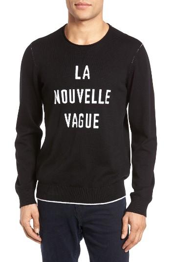 Men's Ag Cedric Cotton & Cashmere Sweater - Black