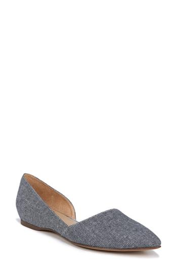 Women's Naturalizer Samantha Half D'orsay Flat W - Blue