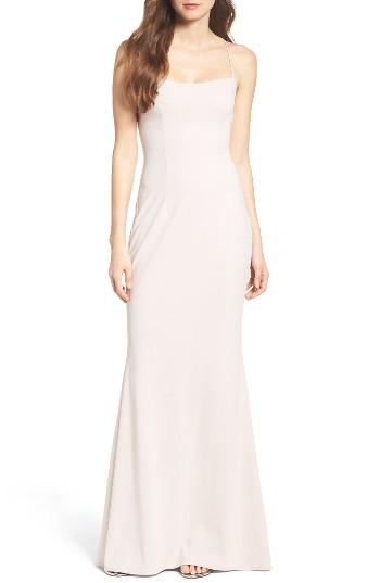 Women's Katie May Jean Stretch Crepe Gown - Pink