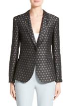 Women's Armani Collezioni Polka Dot Jacquard Jacket - Grey