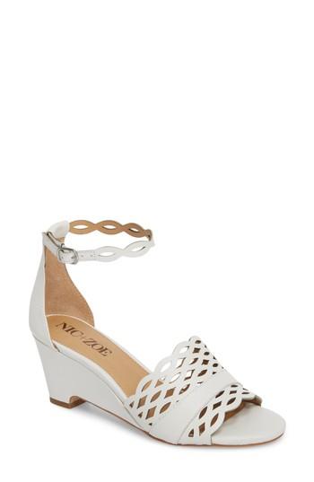 Women's Nic+zoe Flora Wedge Sandal M - White