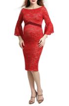 Women's Kimi & Kai Lace Body-con Maternity Dress