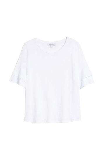 Women's Amour Vert Uma Ruffle Sleeve Tee - White
