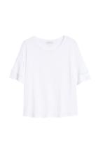 Women's Amour Vert Uma Ruffle Sleeve Tee - White