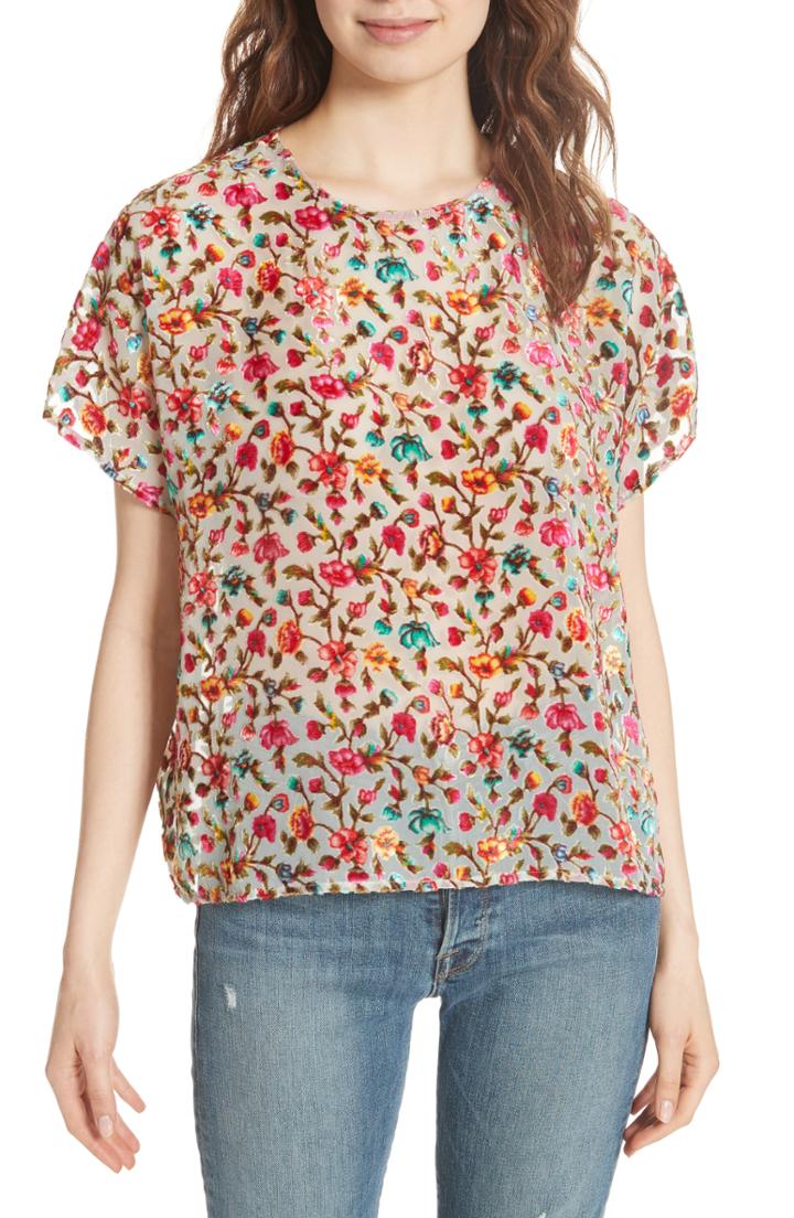 Women's Mes Demoiselles Clover Print Blouse