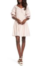 Women's Chriselle X J.o.a. Tiered Sleeve Minidress - Pink