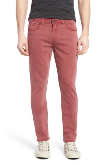 Men's Paige Transcend - Lennox Slim Fit Jeans - Red