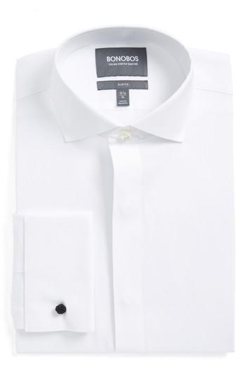 Men's Bonobos Capstone Stretch Slim Fit Tuxedo Shirt .5 34 - White