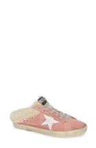 Women's Golden Goose Sabot Superstar Genuine Shearling Slide Sneaker Us / 37eu - Pink