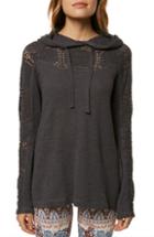 Women's Topshop Faux Fur Zip Hoodie Us (fits Like 10-12) - Brown