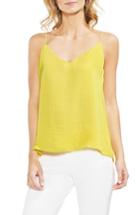 Women's Vince Camuto Lace-up Back Camisole, Size - Yellow