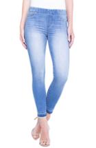 Women's Liverpool Chloe Release Hem Denim Leggings - Blue