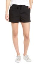 Women's Caslon Pull-on Twill Shorts - Black