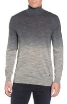 Men's Stone Rose Regular Fit Dip Dye Turtleneck (m) - Grey