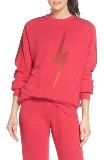 Women's Aviator Nation Bolt Fade Sweatshirt - Pink