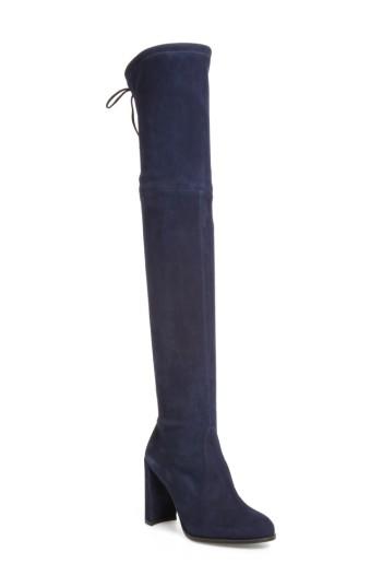 Women's Stuart Weitzman Hiline Over The Knee Boot M - Burgundy