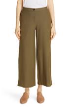 Women's Eileen Fisher High Waist Ankle Pants (similar To 14w-16w) - Green