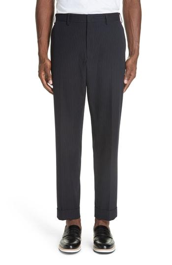 Men's Dries Van Noten Philip Fit Cotton Pants, Size 46 Eu - Blue