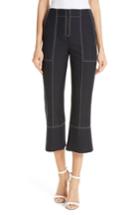 Women's Kenzo Contrast Stitch Crop Flare Pants